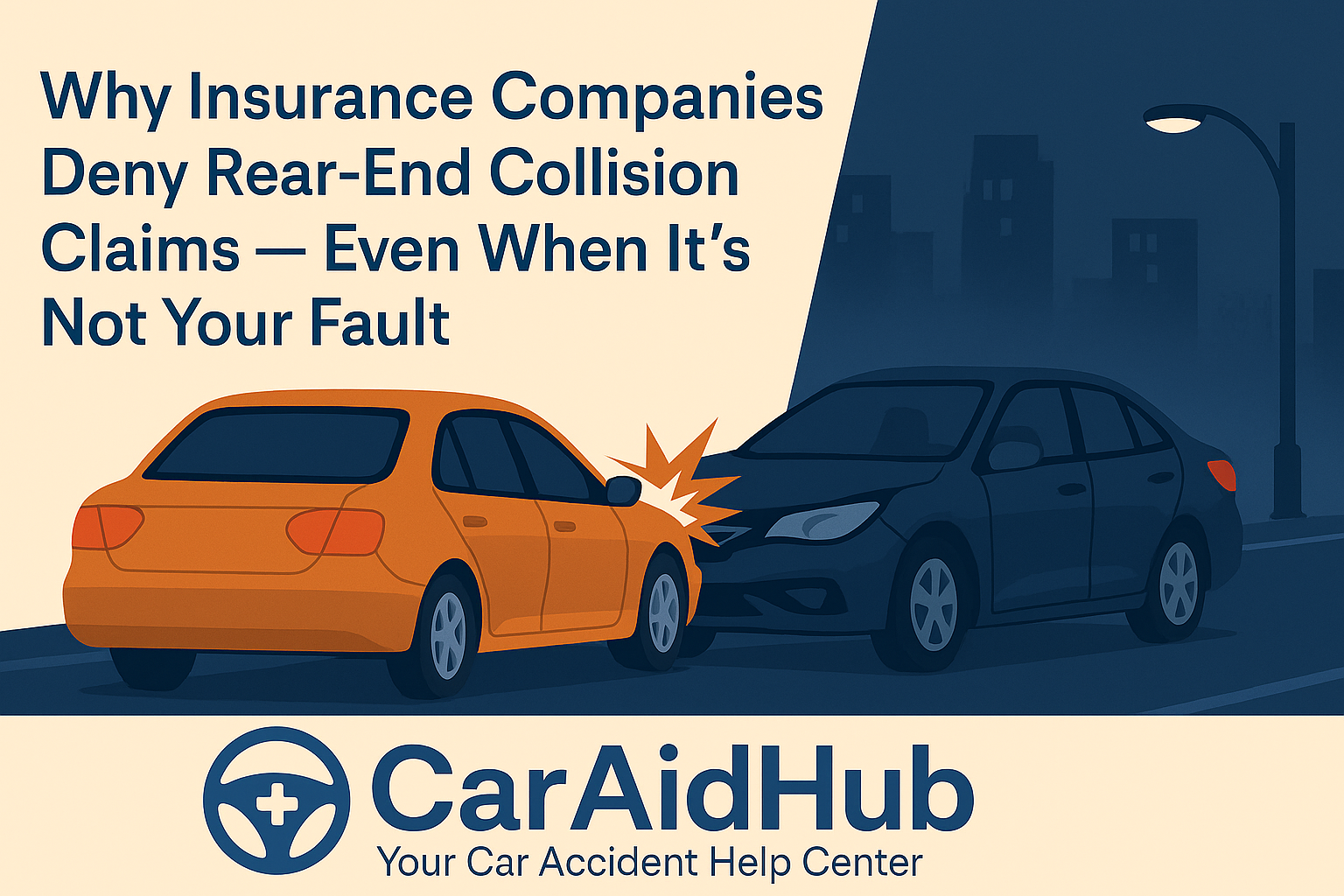 Why Insurance Companies Deny Rear-End Collision Claims — Even When It’s Not Your Fault