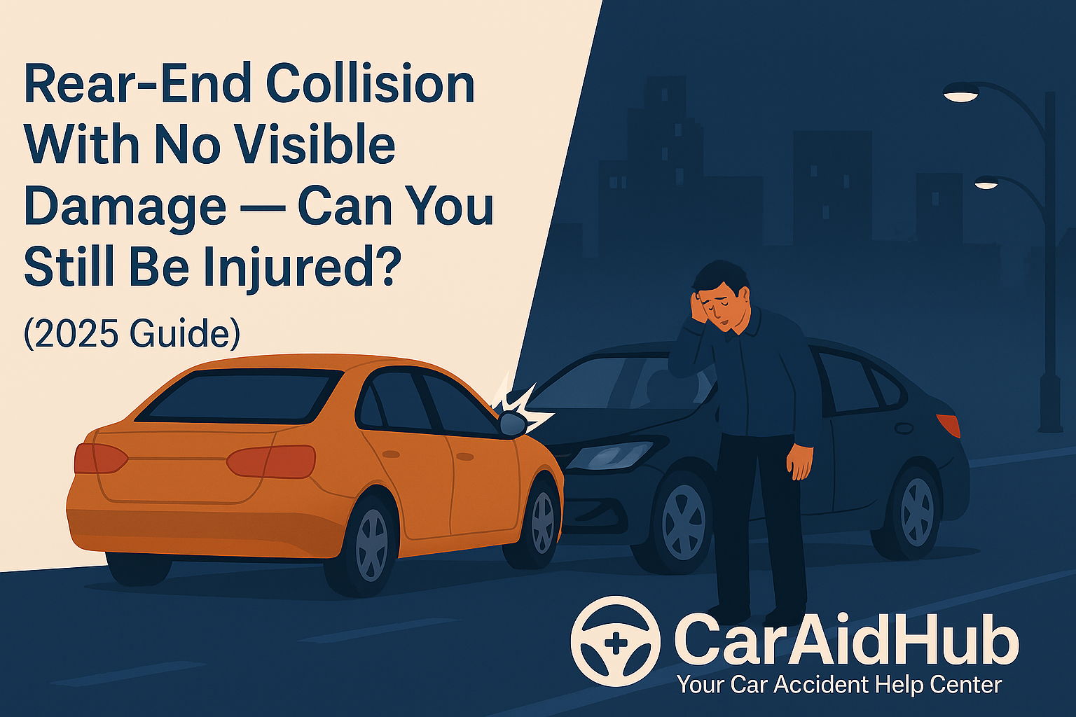 Rear-End Collision With No Visible Damage — Can You Still Be Injured?