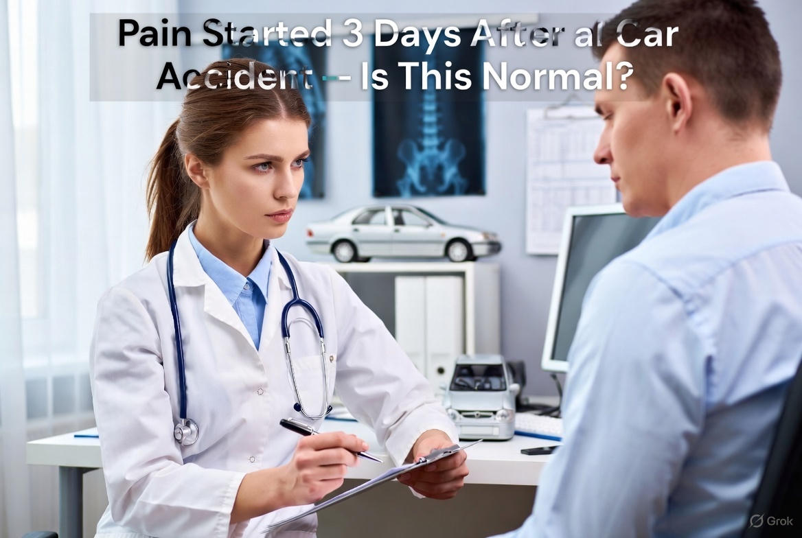 Pain Started 3 Days After a Car Accident — Is This Normal?