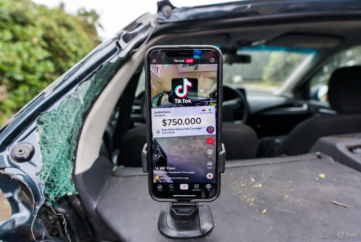 Rear-Ended While Live-Streaming on TikTok Live – How the Video Paid Me an Extra $750K in 2025